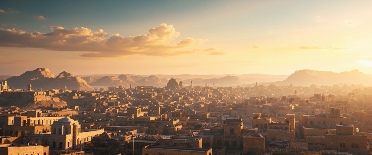Painterly banner illustration of Al Khinzīrah