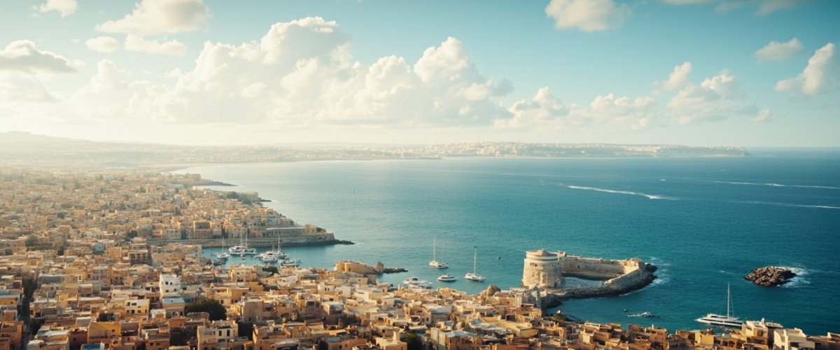 Painterly banner illustration of Ħal Luqa
