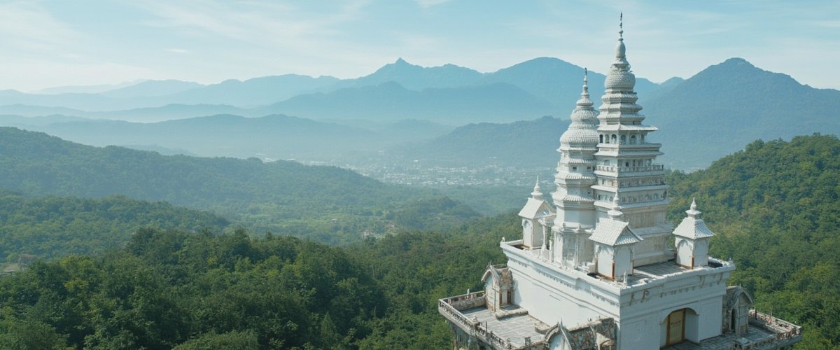 Painterly banner illustration of Amphoe Khao Kho