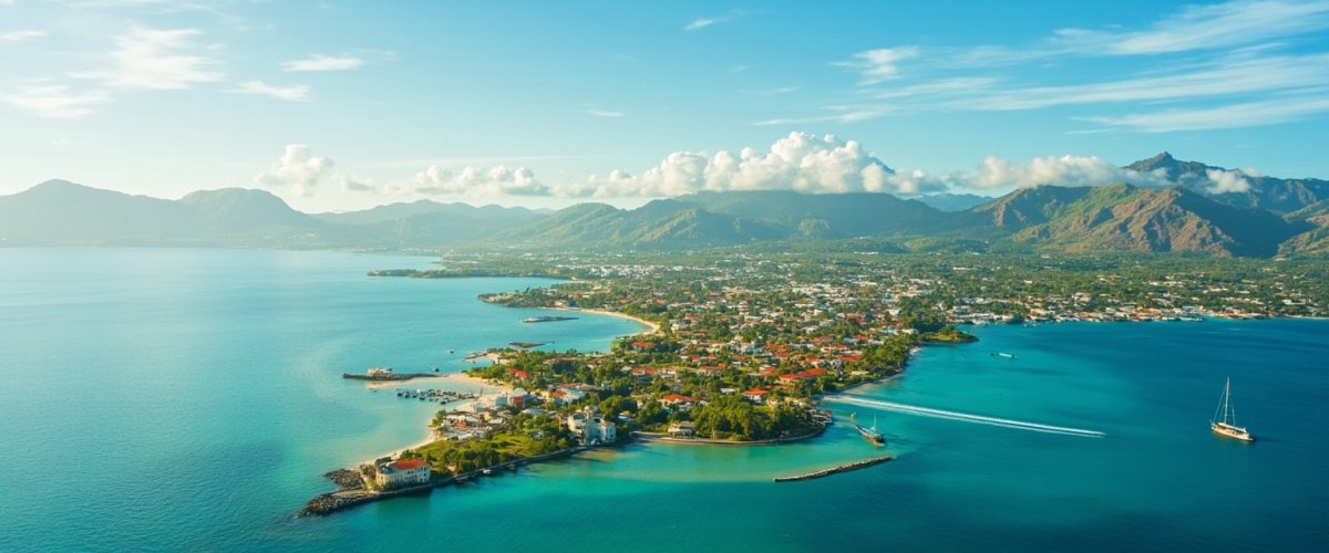 Painterly banner illustration of Annotto Bay