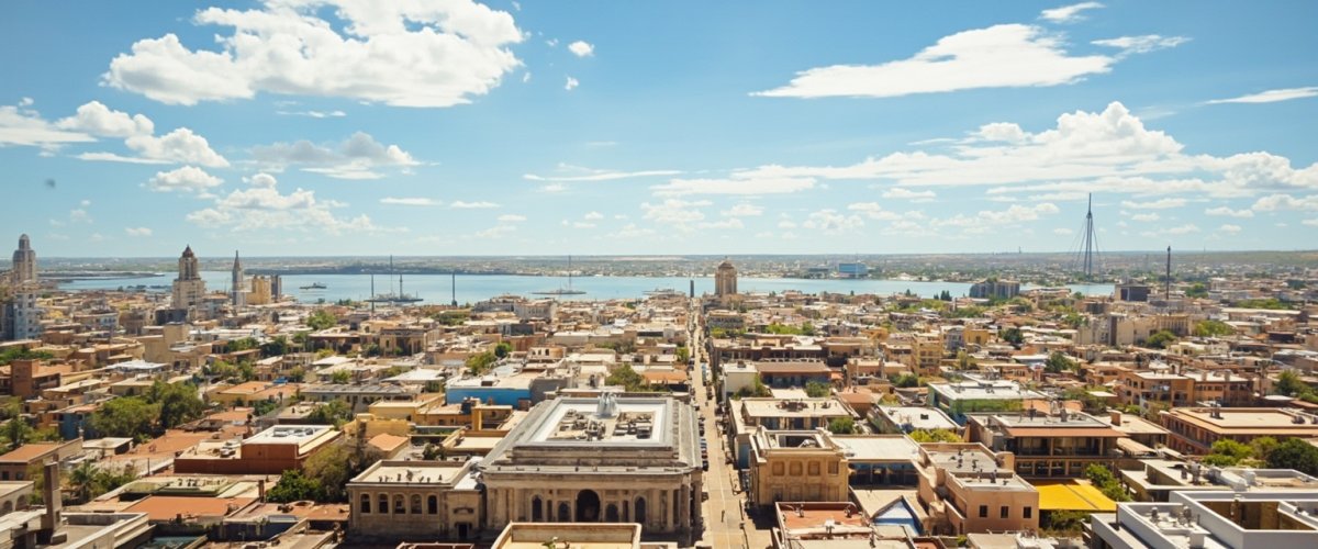 Painterly banner illustration of Antananarivo