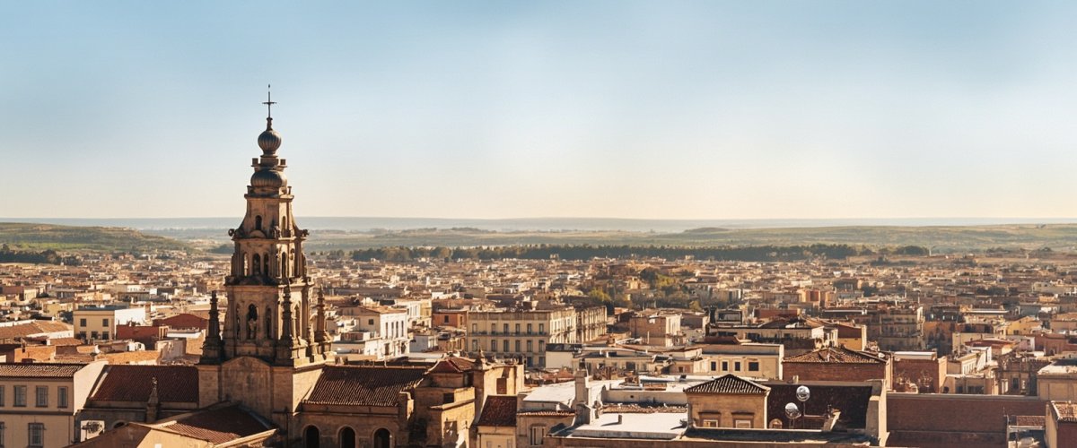 Painterly banner illustration of Aranda de Moncayo