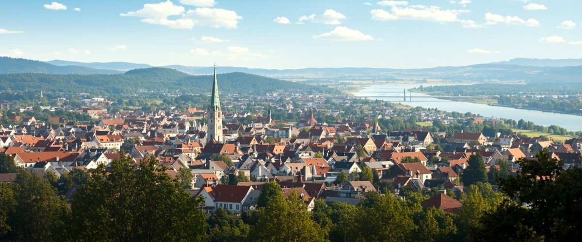 Painterly banner illustration of Bad Mergentheim
