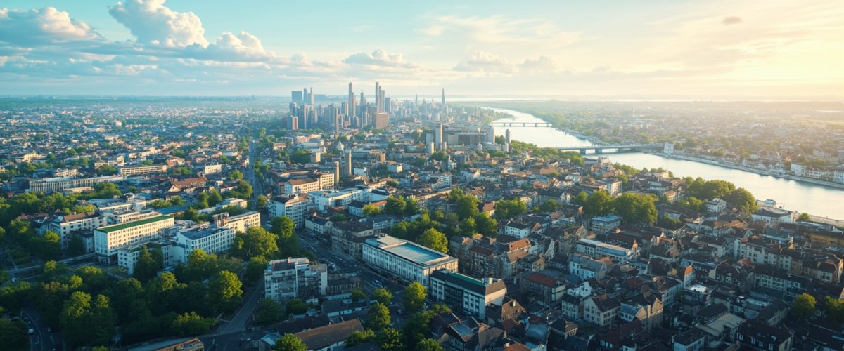 Painterly banner illustration of Bezirk Dietikon