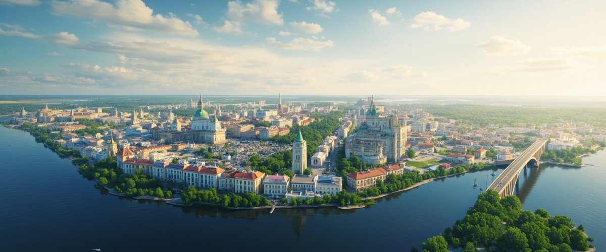 Painterly banner illustration of Bistriyivka