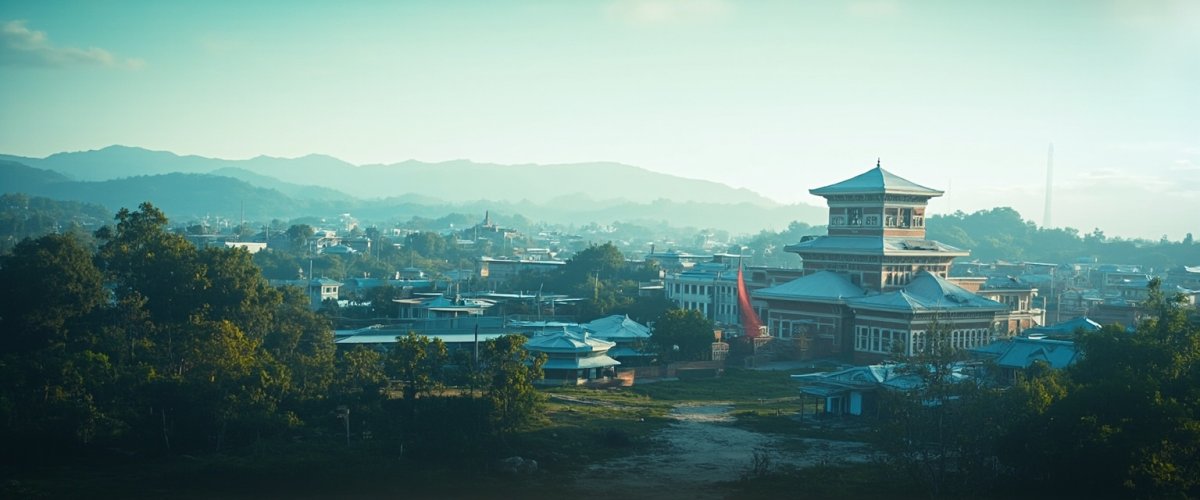 Painterly banner illustration of Bomdila