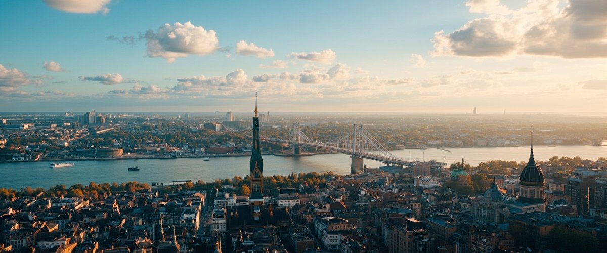 Painterly banner illustration of Bonn
