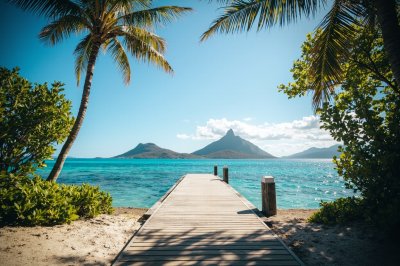 AI-generated travel thumbnail for Bora-Bora