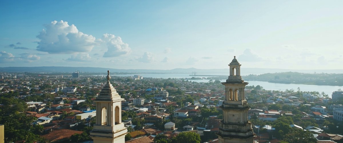 Painterly banner illustration of Brgy. Bulwang Numancia