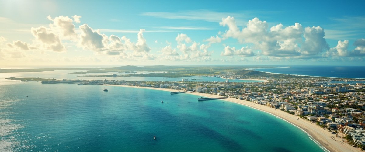 Painterly banner illustration of Bridgetown