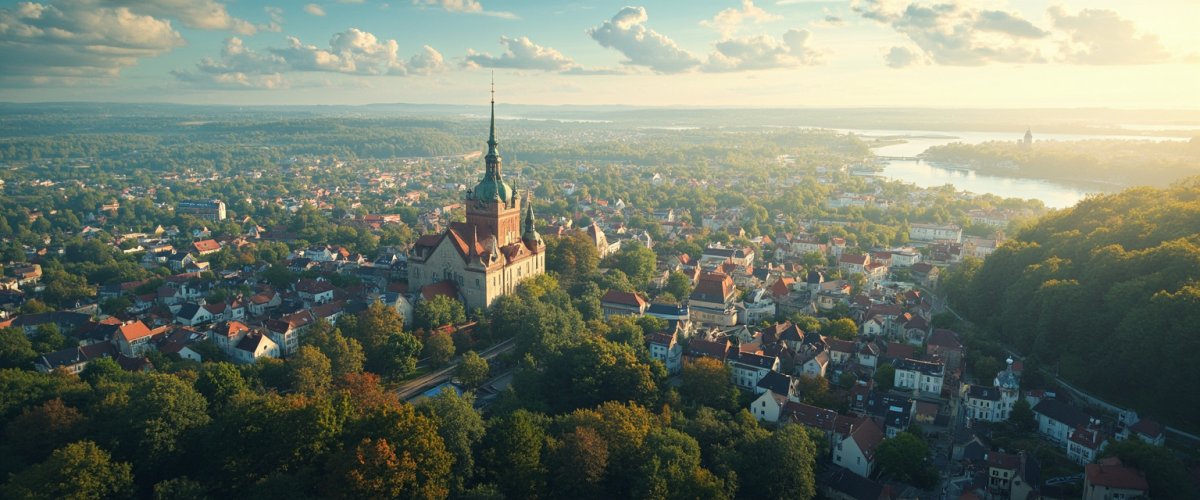 Painterly banner illustration of Brójce