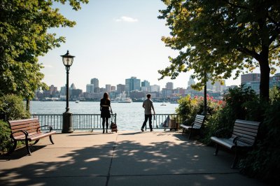 AI-generated travel thumbnail for Brooklyn Heights