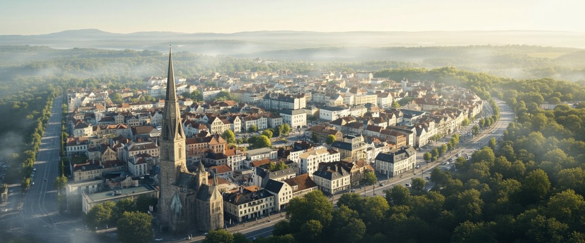 Painterly banner illustration of Brunstatt
