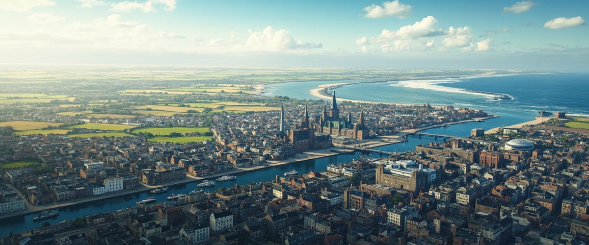 Painterly banner illustration of Buckie