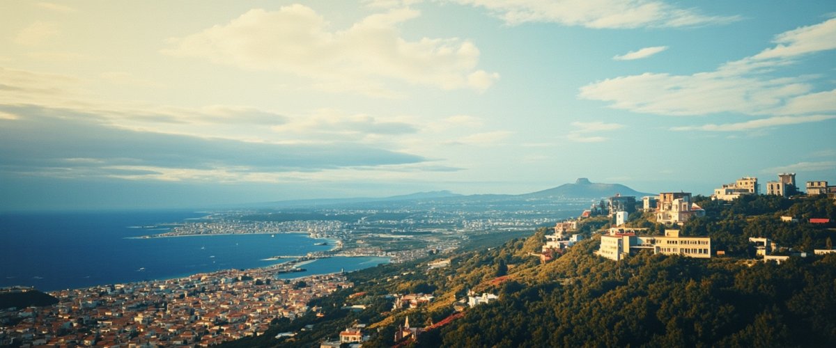 Painterly banner illustration of Burgas