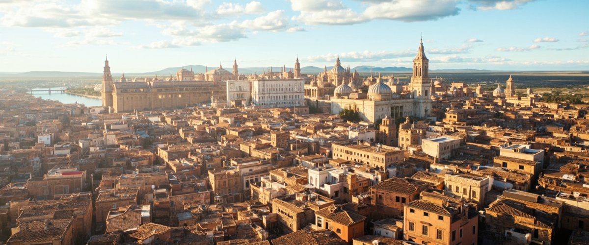 Painterly banner illustration of Calatayud