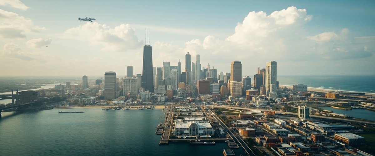 Painterly banner illustration of Calumet City