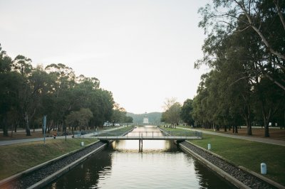 AI-generated travel thumbnail for Canberra