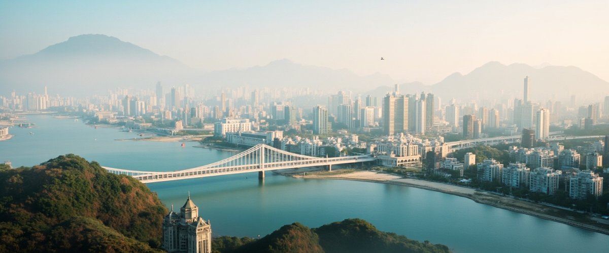 Painterly banner illustration of Cangzhou