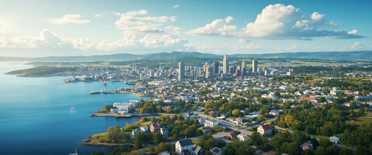 Painterly banner illustration of Carbonear