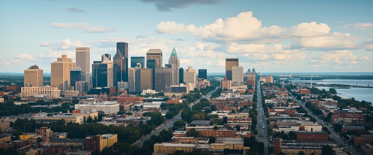 Painterly banner illustration of Carrollton