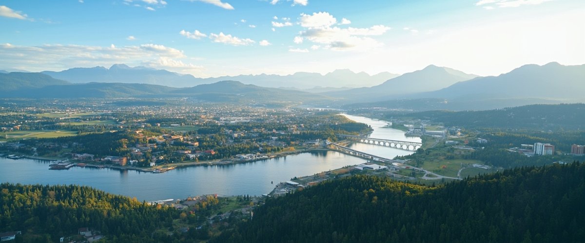 Painterly banner illustration of Castlegar
