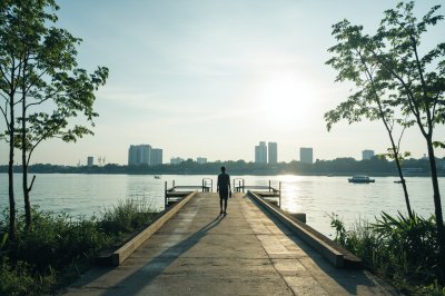 AI-generated travel thumbnail for Cầu Giấy
