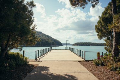 AI-generated travel thumbnail for Caves Beach