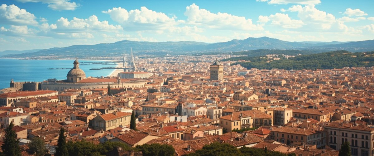 Painterly banner illustration of Ceret