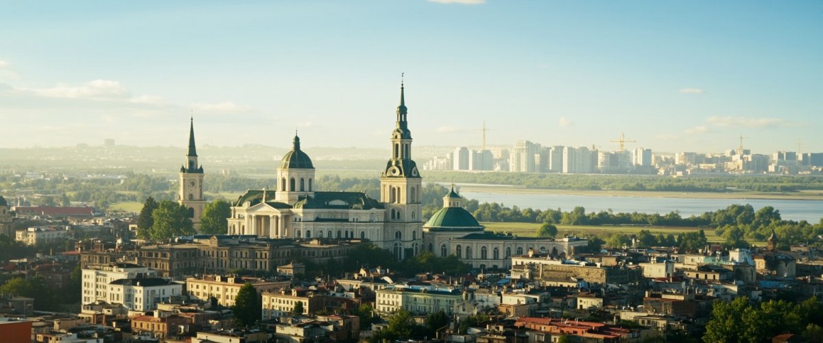 Painterly banner illustration of Chystyakove