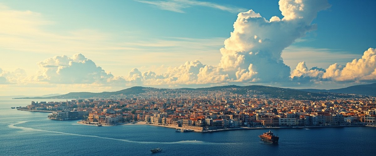 Painterly banner illustration of Çine