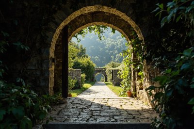 AI-generated travel thumbnail for Colloredo di Monte Albano