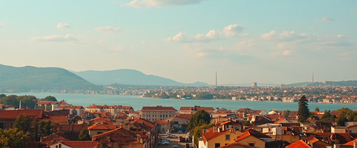 Painterly banner illustration of Comuna Şandra