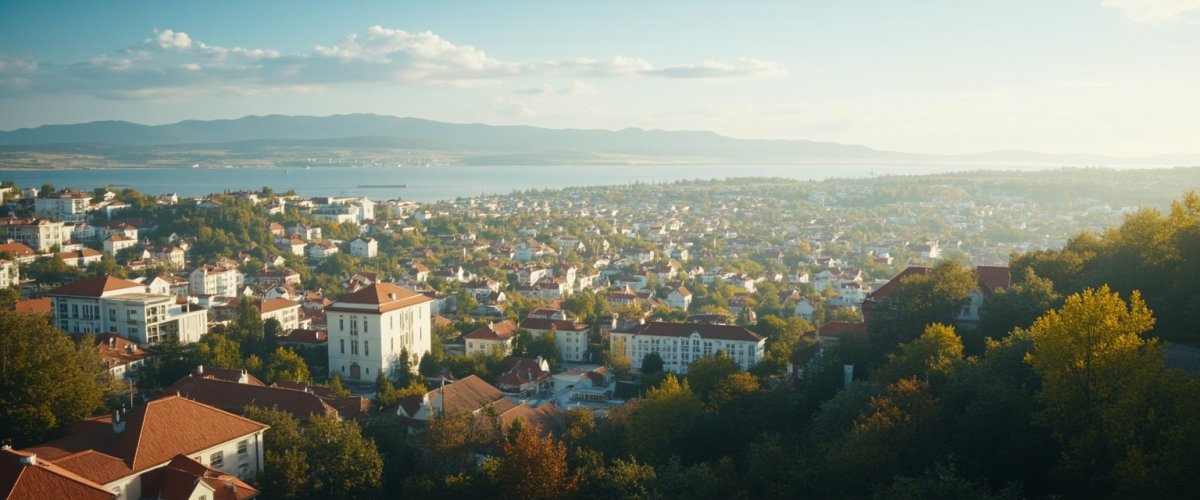 Painterly banner illustration of Crăciunei