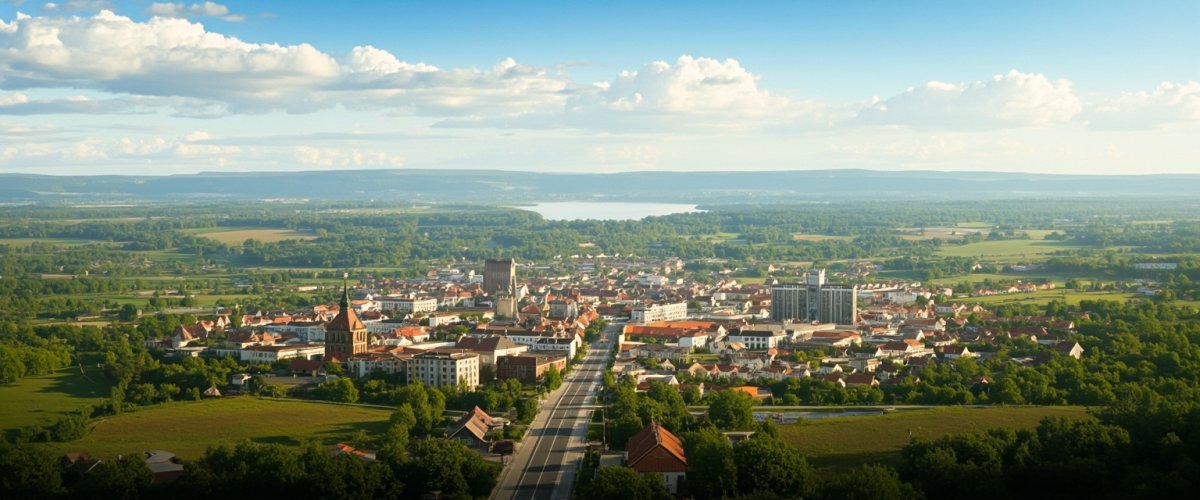 Painterly banner illustration of Czarków