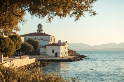 AI-generated travel thumbnail for Delvinë