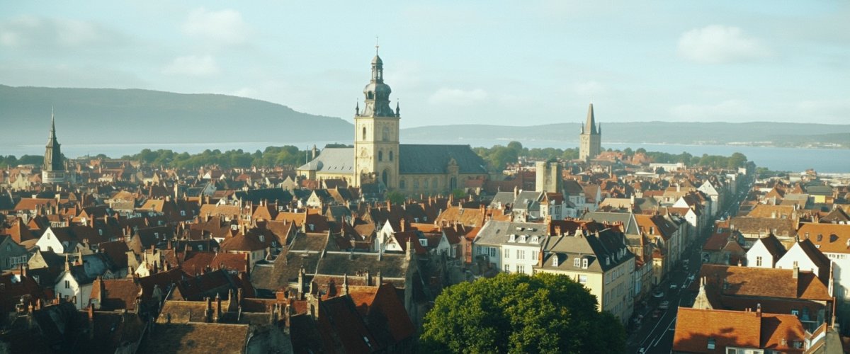 Painterly banner illustration of Dingsheim