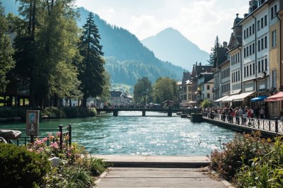 AI-generated travel thumbnail for Dorfgastein