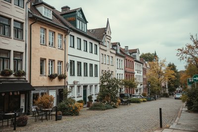 AI-generated travel thumbnail for Düsseldorf District