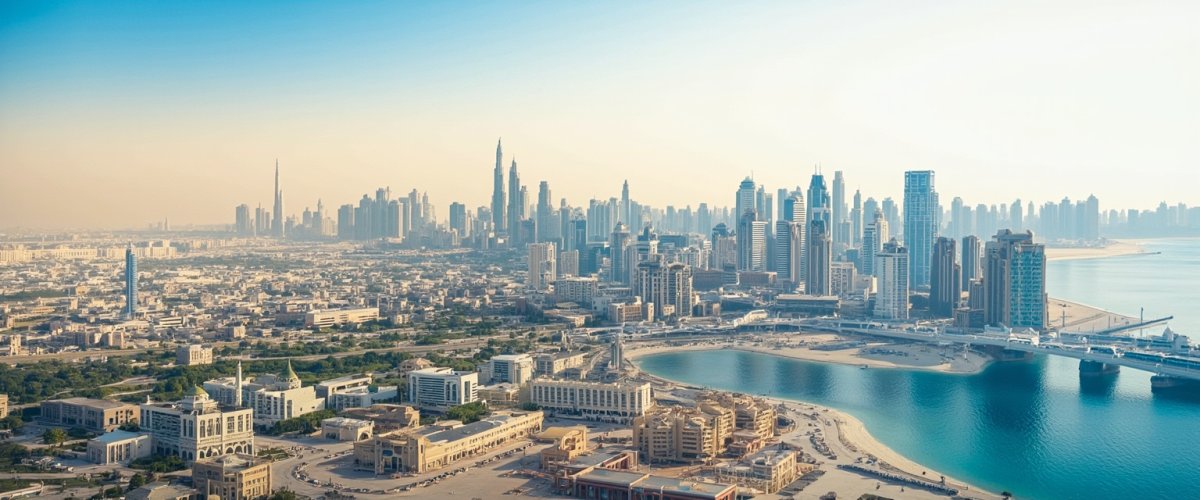 Painterly banner illustration of Fujairah