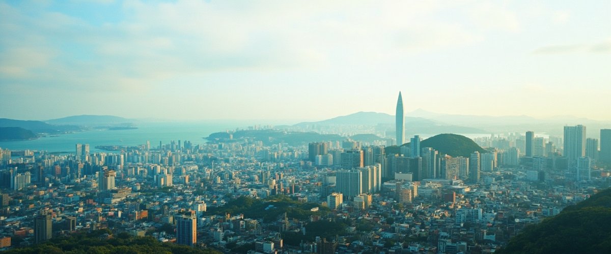 Painterly banner illustration of Gunsan-si