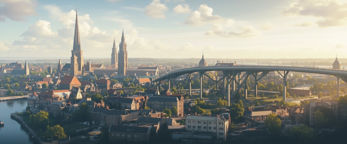 Painterly banner illustration of Haarlemmerliede