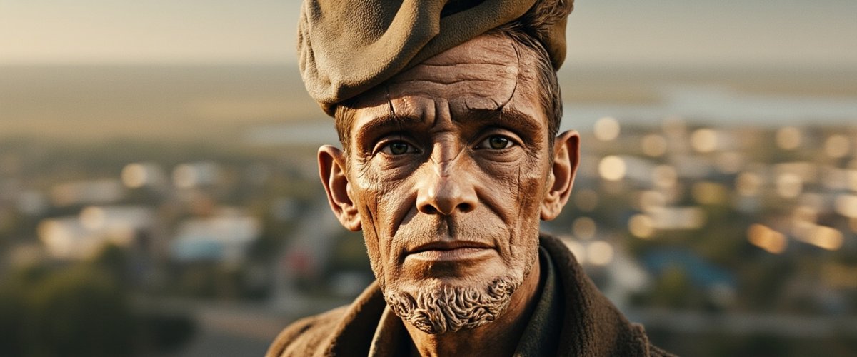 Painterly banner illustration of Harvey