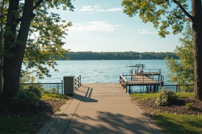 AI-generated travel thumbnail for Heritage Lake