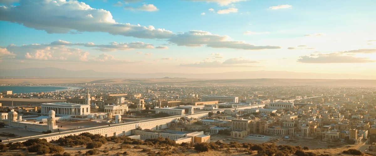 Painterly banner illustration of Hesar-e Qarah Baghi