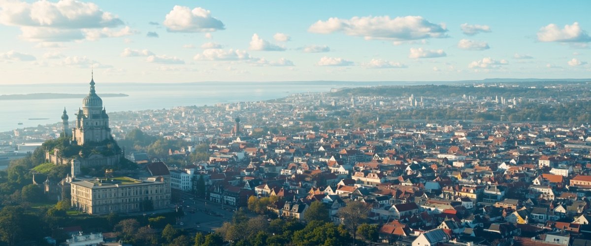 Painterly banner illustration of Hürup