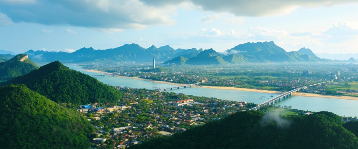 Painterly banner illustration of Huyện Chư Prông