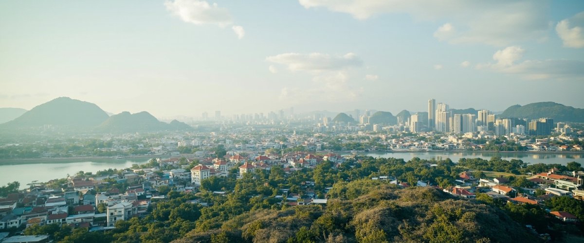 Painterly banner illustration of Huyện Tháp Mười