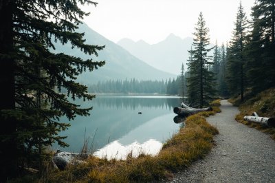 AI-generated travel thumbnail for Jasper Park Lodge