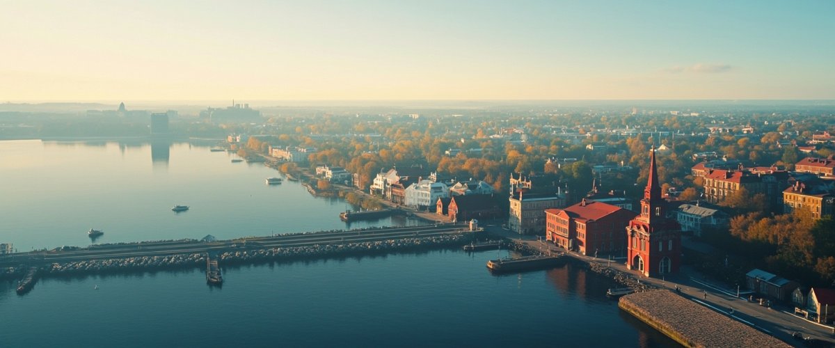 Painterly banner illustration of Kärdla